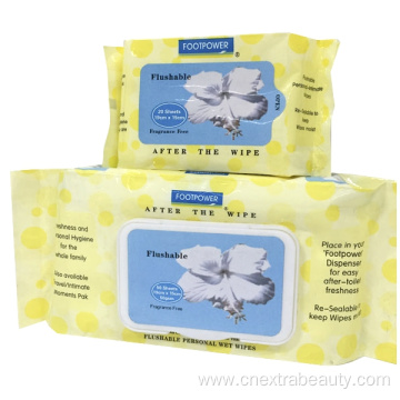 Hypoallergenic Soft Pack Flushable Baby Wipes